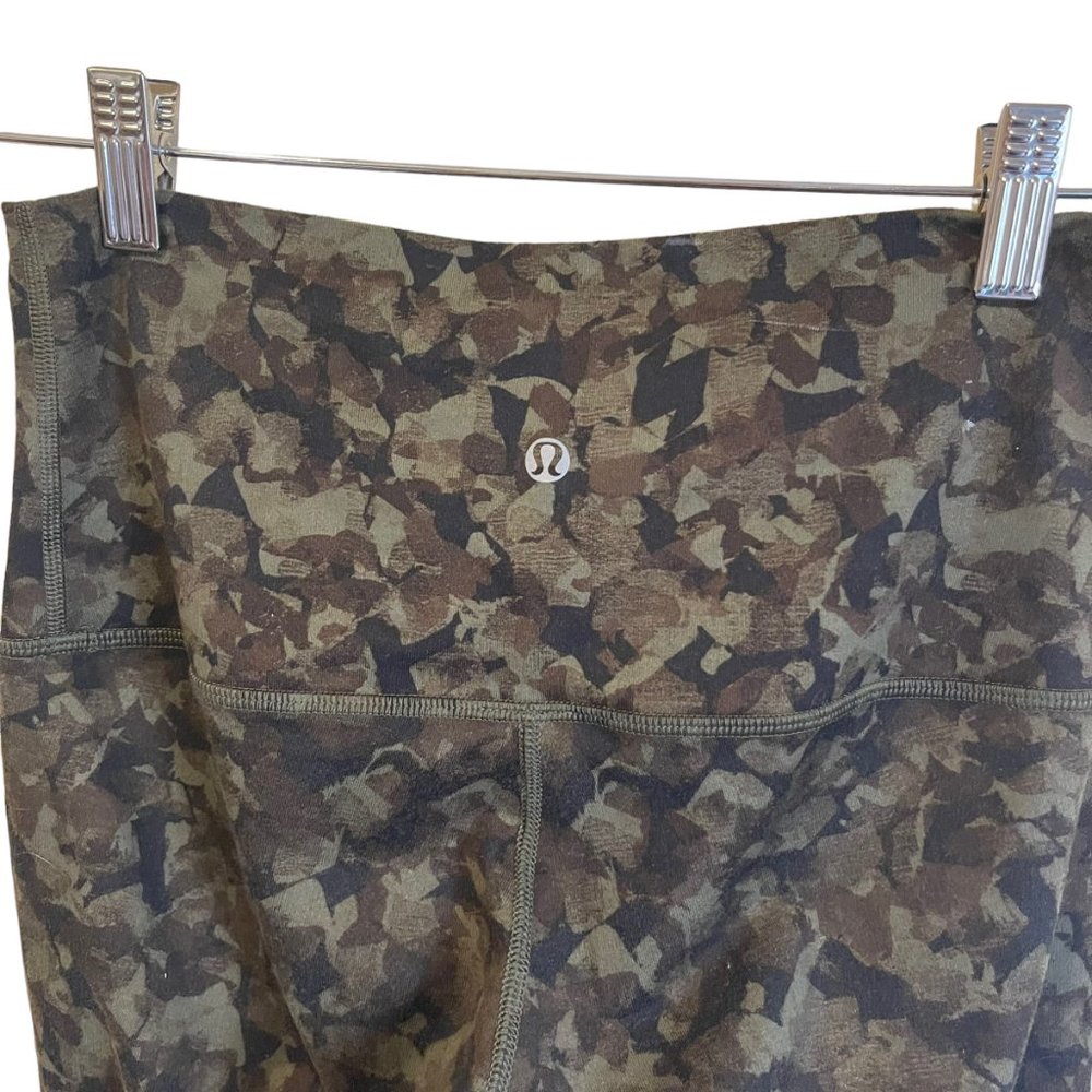 LULULEMON| Wunder Under *Full-On Luon (Roll Down) Mystic Jungle Fatigue SZ 6 - Picture 11 of 13